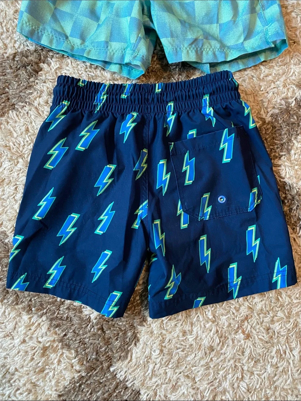 Boys Swim trunks and rash guard